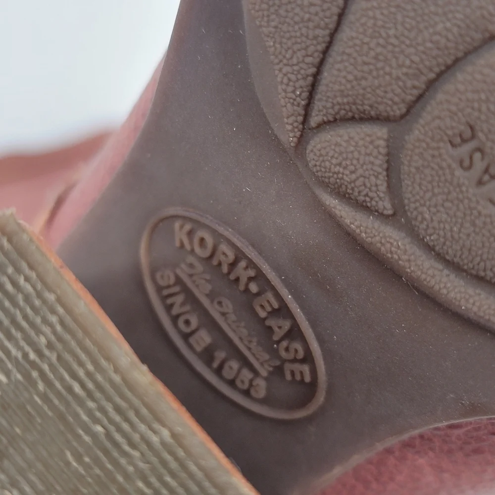 Kork Ease Kalpana Granny Lace Up Leather Boots Size 8 Brown Acadmia Romantic - Picture 7 of 16